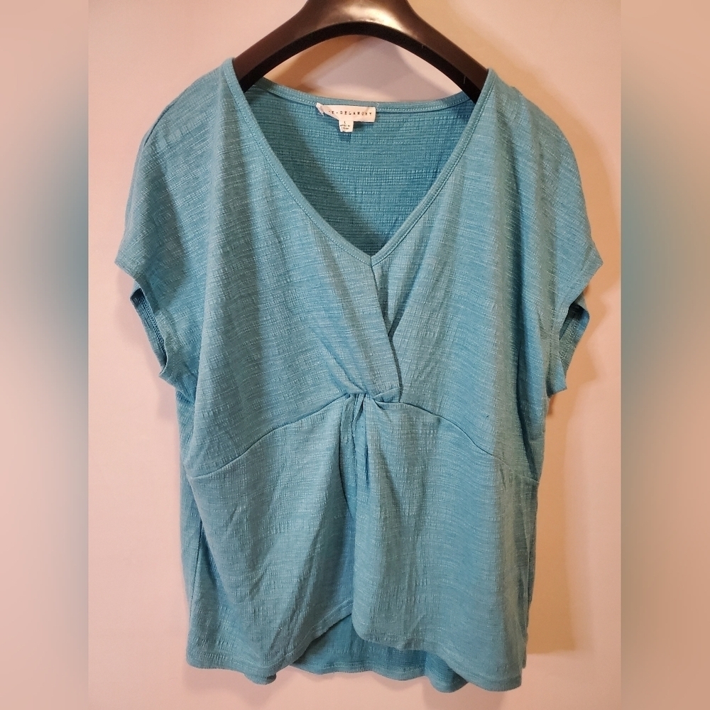 Aqua V-Neck Women's Tshirt